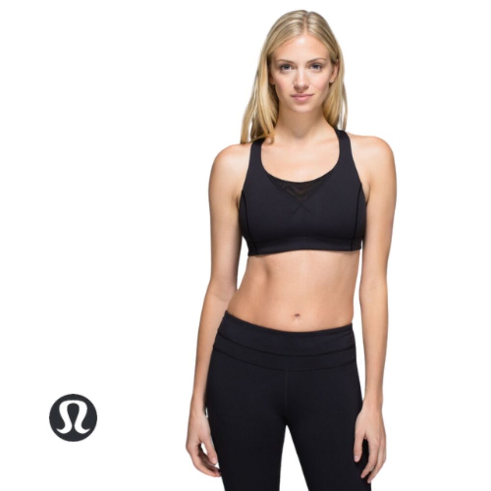 Lululemon In A Flash Bra Black Size 12